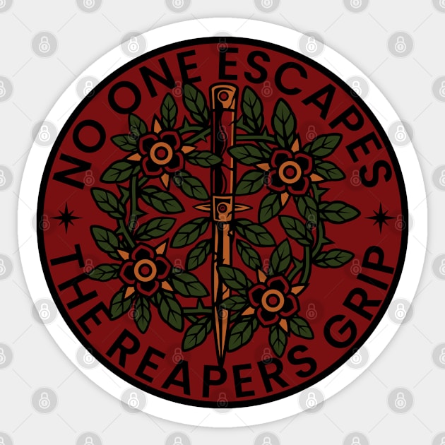 No escape Sticker by Reapers Grip